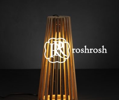 Teak outdoor lamp