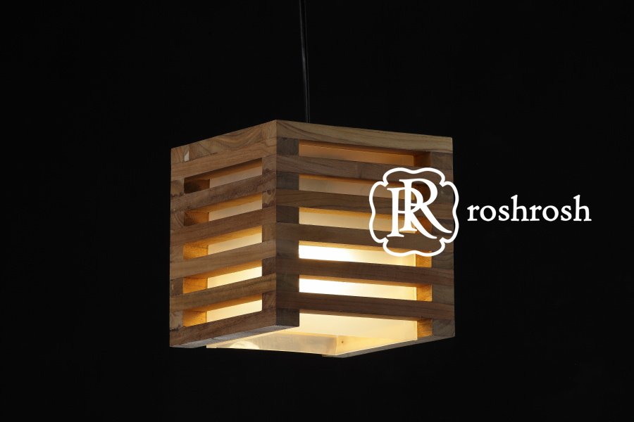 teak hanging lamp